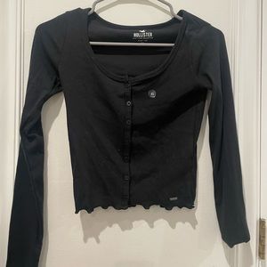 Hollister buttoned long sleeve top